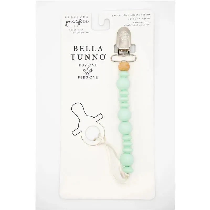 Bella Tunno Silicone Beaded Pacifier Clips – Mint