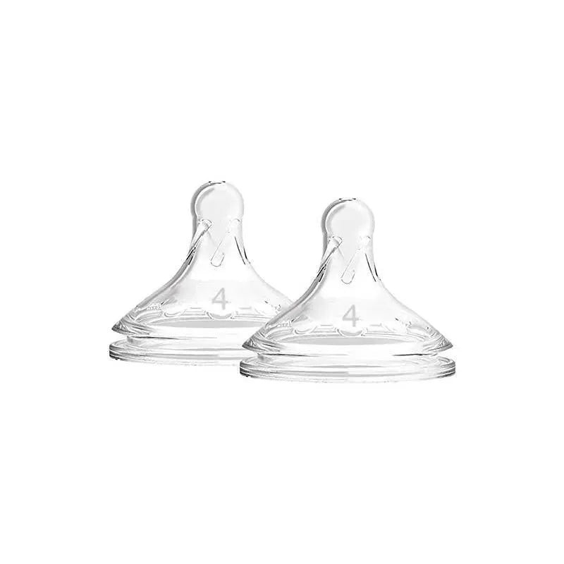 Dr. Brown’s – 2Pk Options+ 4 Level Wide-Neck Silicone Bottle Nipples