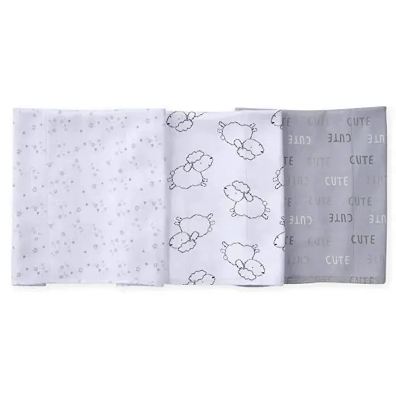 Gerber 3pk Lamb Burping Cloths For Babies