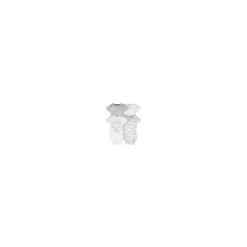 Gerber – 4Pk Baby Short Sleeve Onesies – Neutral Sheep