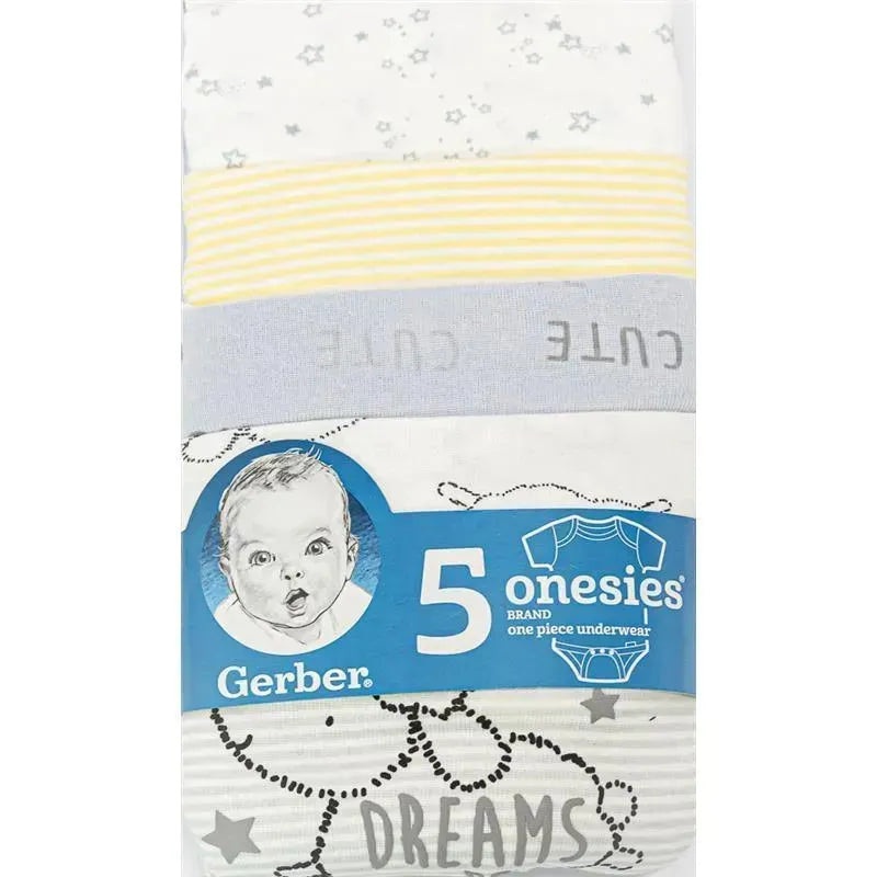 Gerber 5pk Animal Baby Girl Onesies