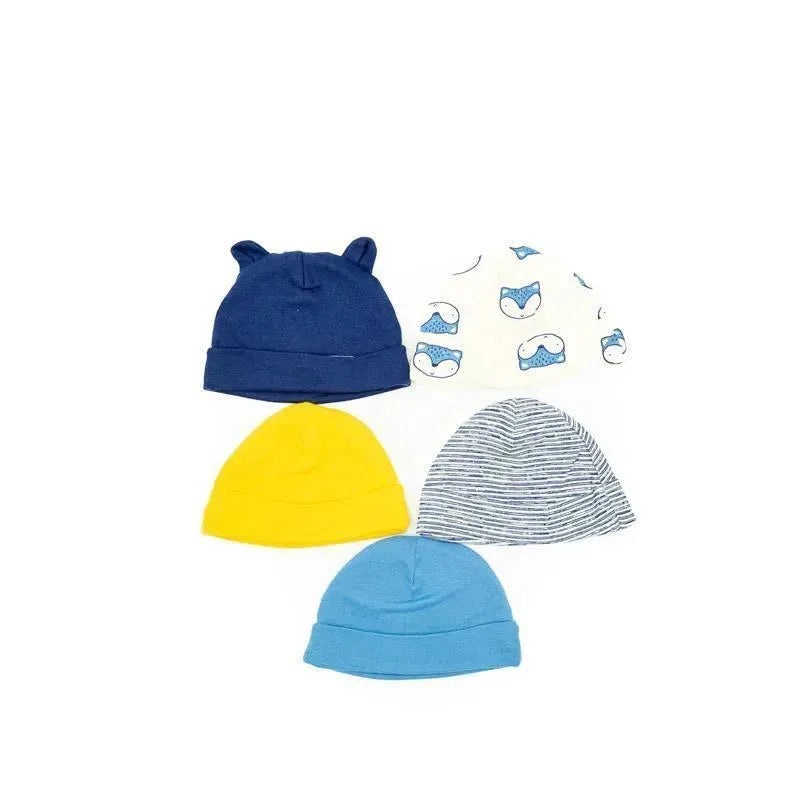 Gerber 5pk Fox Baby Boy Beanie Newborn