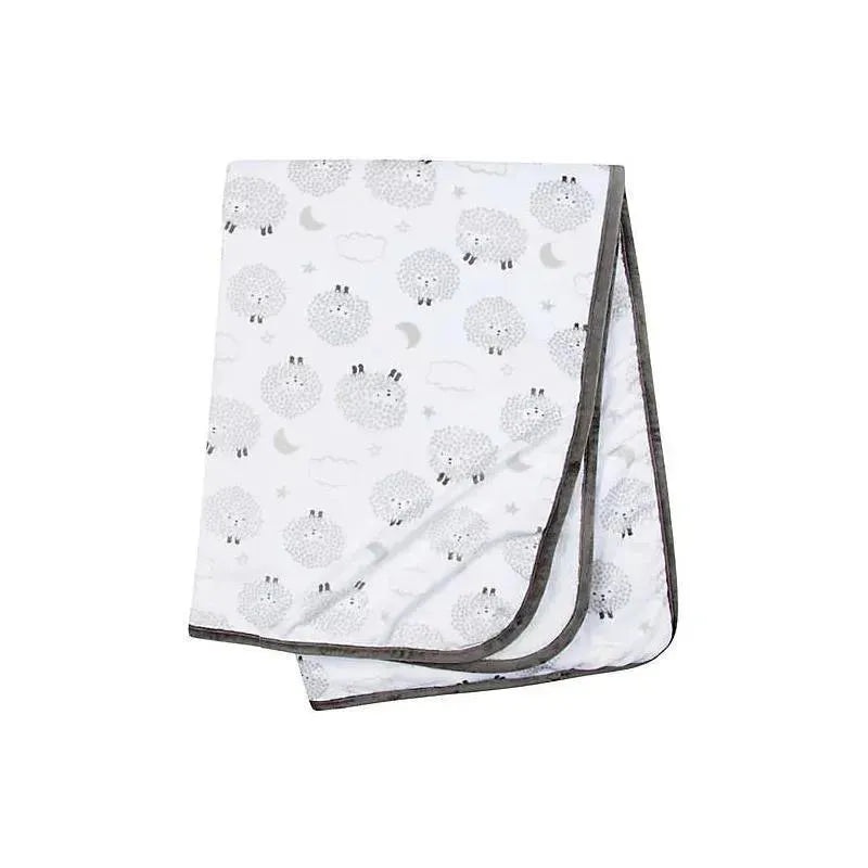 Gerber Bedding – 1Pk Plush Baby Blanket – Neutral Sheep Clouds