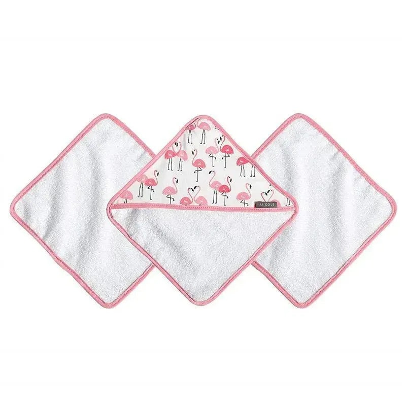 JJ Cole Washcloth Set – Flamingo