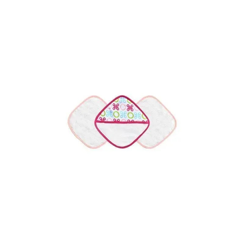 JJ Cole Washcloth Set – Pink Butterfly