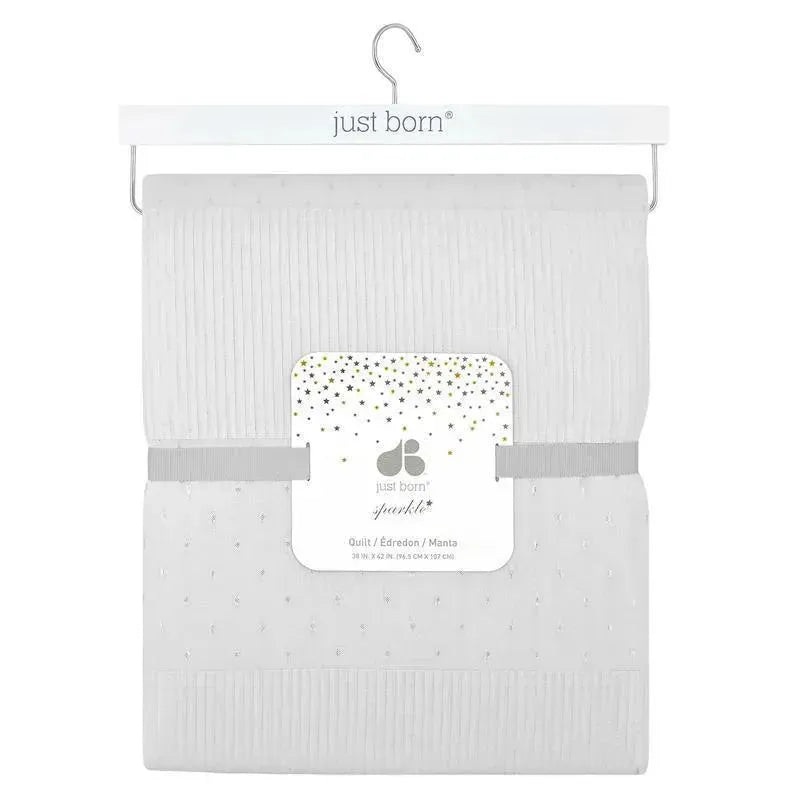 Just Born Sparkle Quilt, Grey