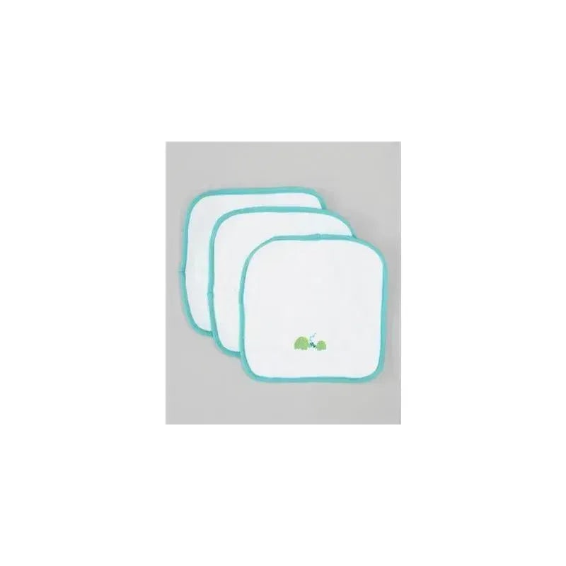 Nuby Global Innovations Turtle White Cotton Washcloths For Baby