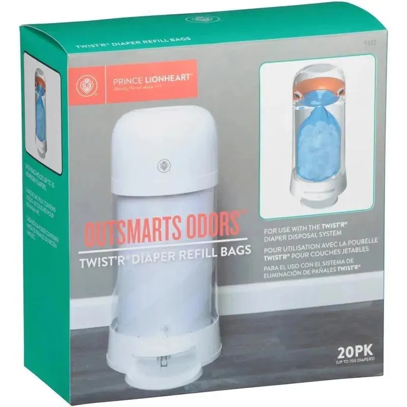 Prince Lionheart – Twist’r Diaper Disposal Refill Bags – 20 pk