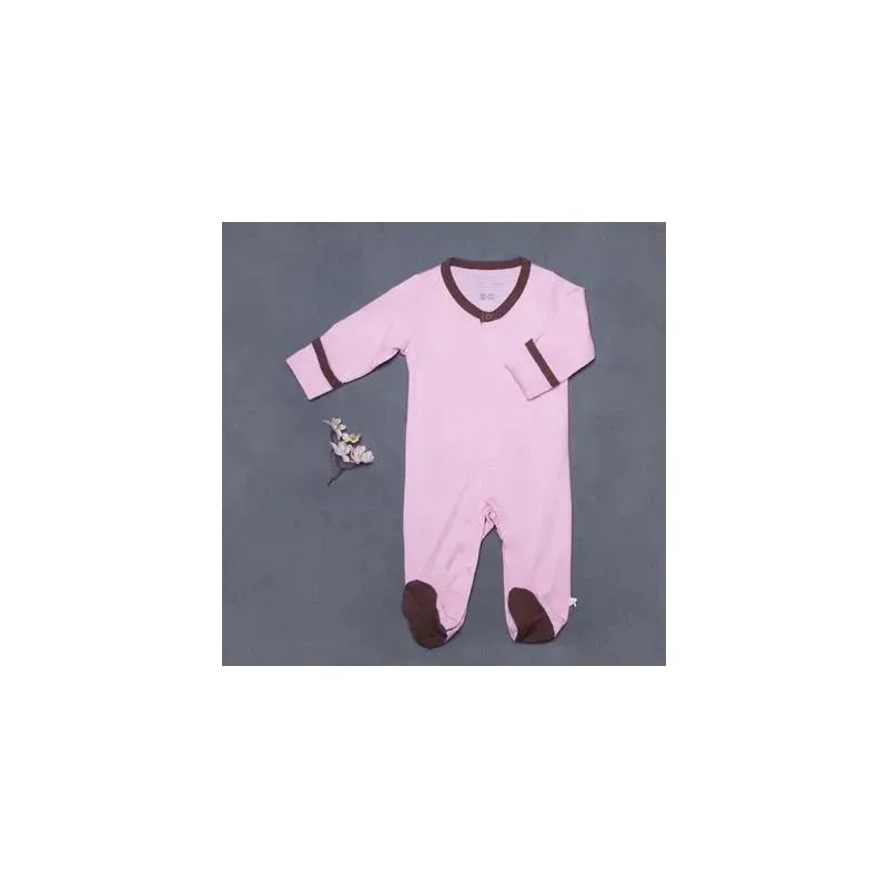 Baby Soy Solid Soft Footie-Petal/Chocolate
