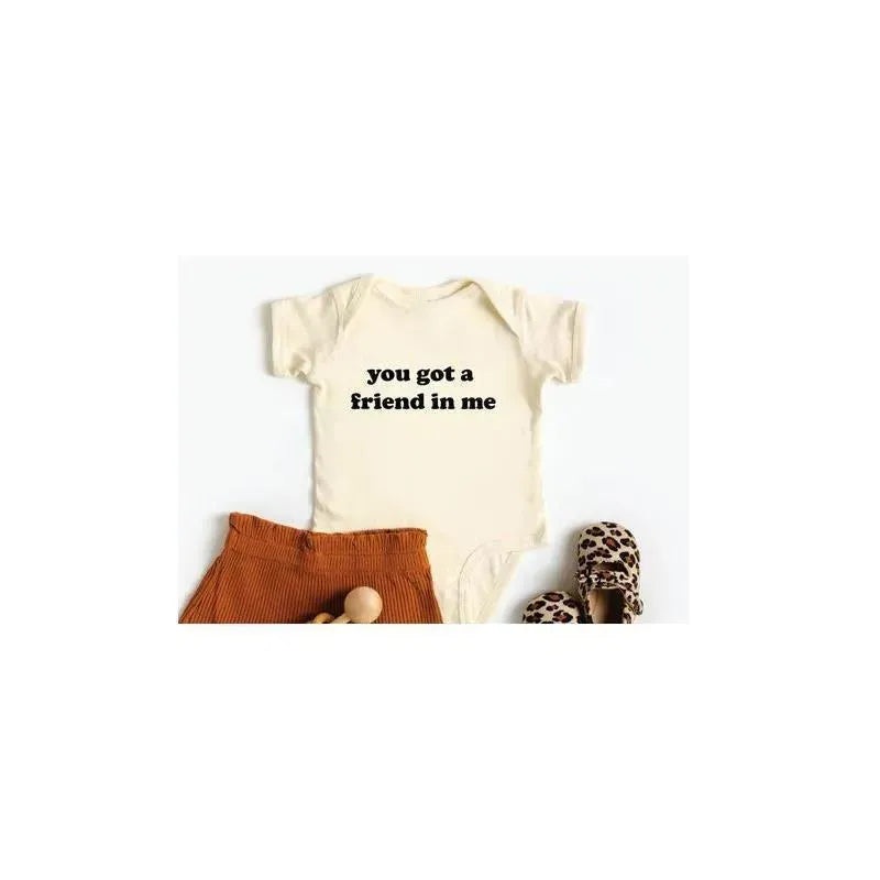 Eden & Eve You Got A Friend In Me Baby Onesie Natural – Baby body Clothes