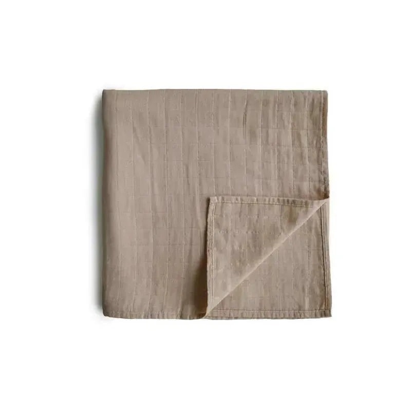 Mushie – Muslin Swaddle Blanket – Natural