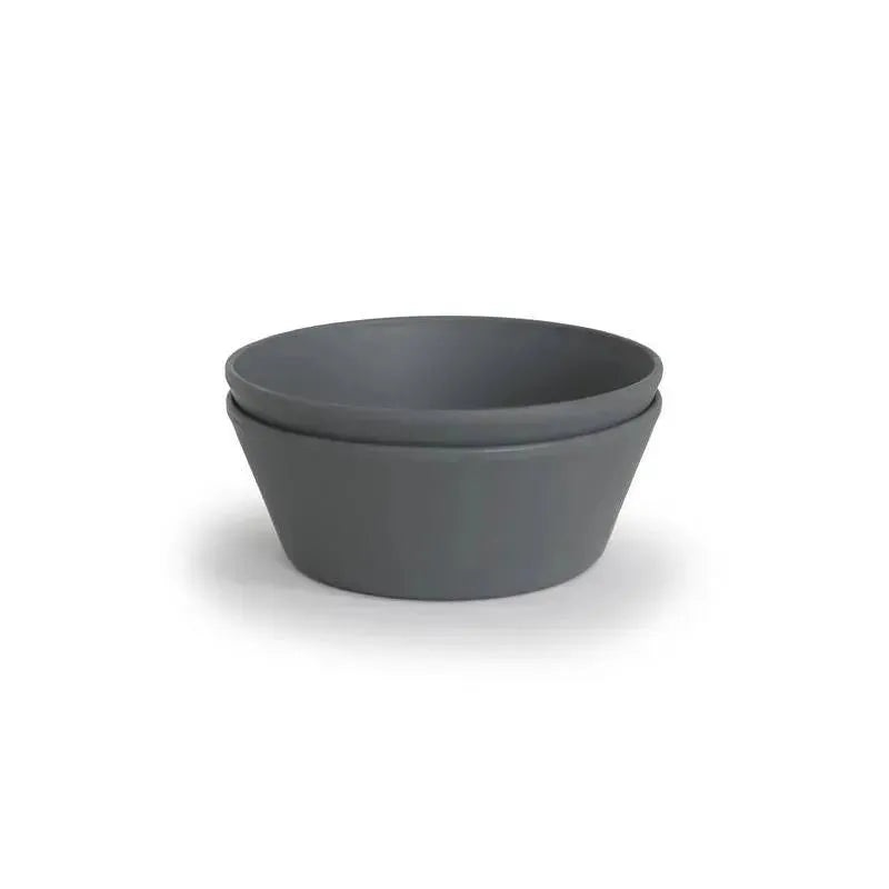Mushie – Round Dinnerware Bowl Set Of 2 (Smoke)