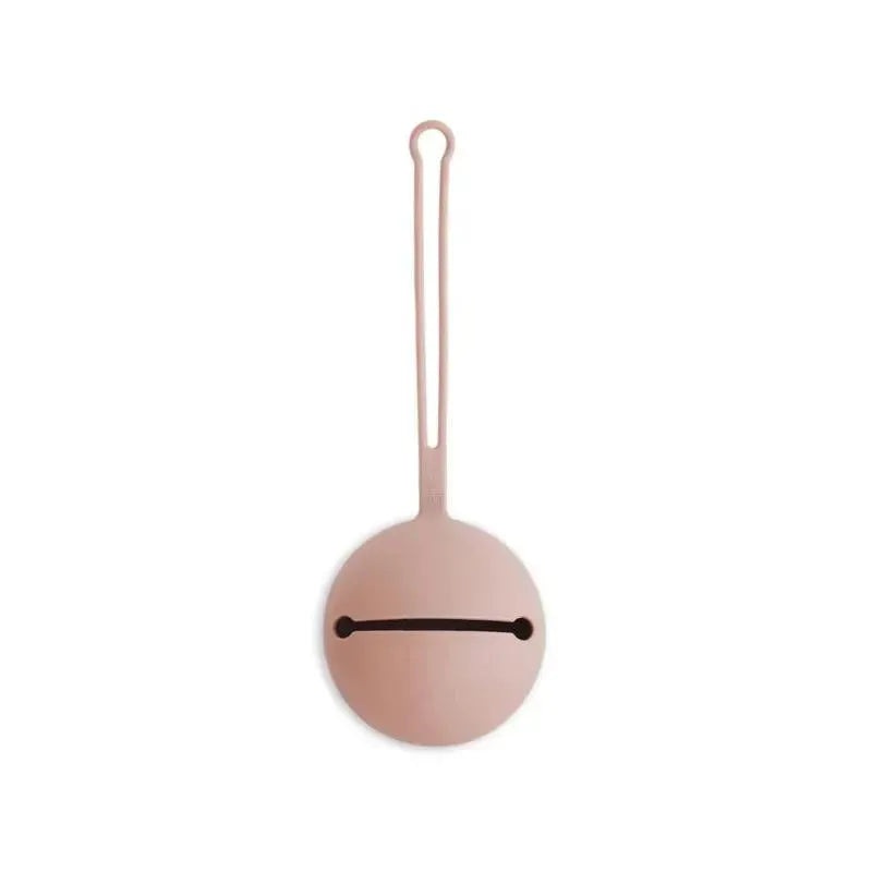 Mushie – Silicone Pacifier Holder Case – Blush