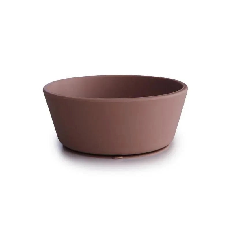 Mushie – Silicone Suction Bowl Baby – Cloudy Mauve