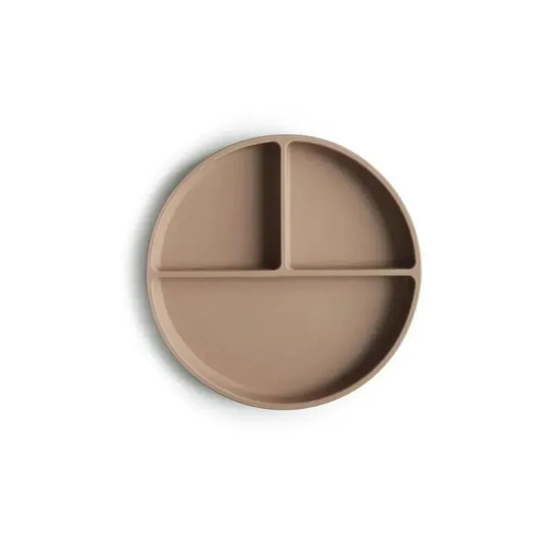 Mushie – Silicone Suction Plate Baby – Natural