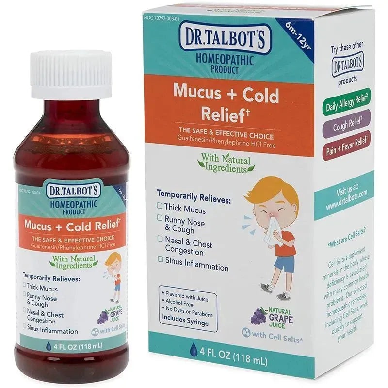 Nuby – 4 Oz Homeopathic Dr Talbots Mucus And Cold Relief