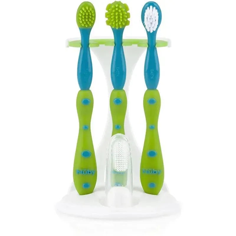 Nuby – Dr Talbots 4 Pc Tooth & Gum Care Set, Aqua/Green
