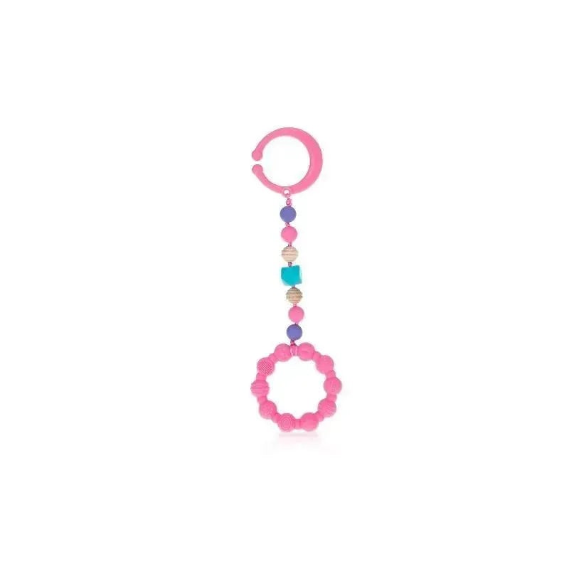 Nuby – Tag A Long Teether Pink