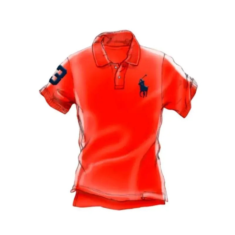 Ralph Lauren – Toddler Short-Sleeve Big Pony Mesh Polo – Elite Orange