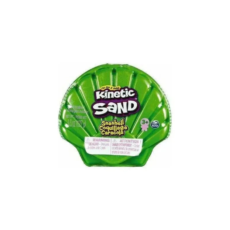 Spin Master – Kinetic Sand, 4.5 Oz Seashell Container Green
