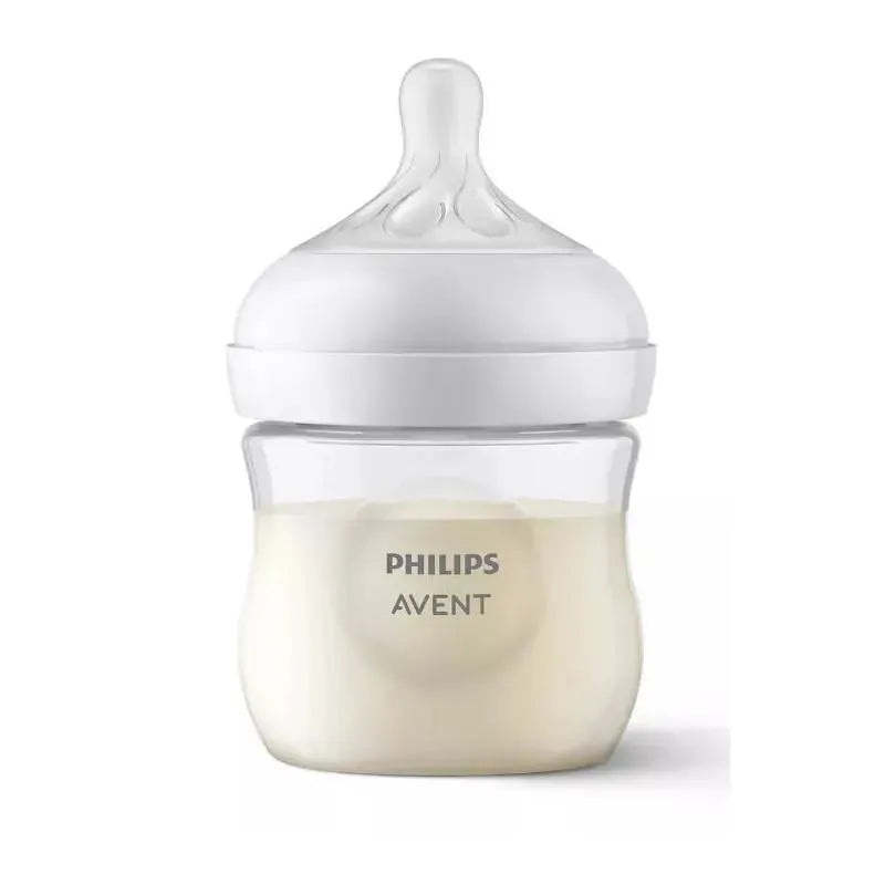 Avent – 1Pk Natural Baby Bottle With Natural Response Nipple, Clear, 4Oz