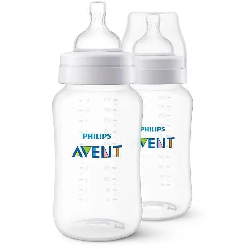 Avent – 2Pk Anti-Colic Baby Bottles, 11Oz, Clear