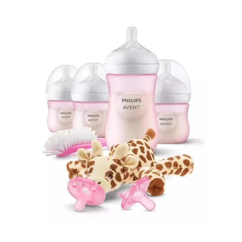 Avent – Natural Baby Bottle Pink Baby Gift Set With Snuggle