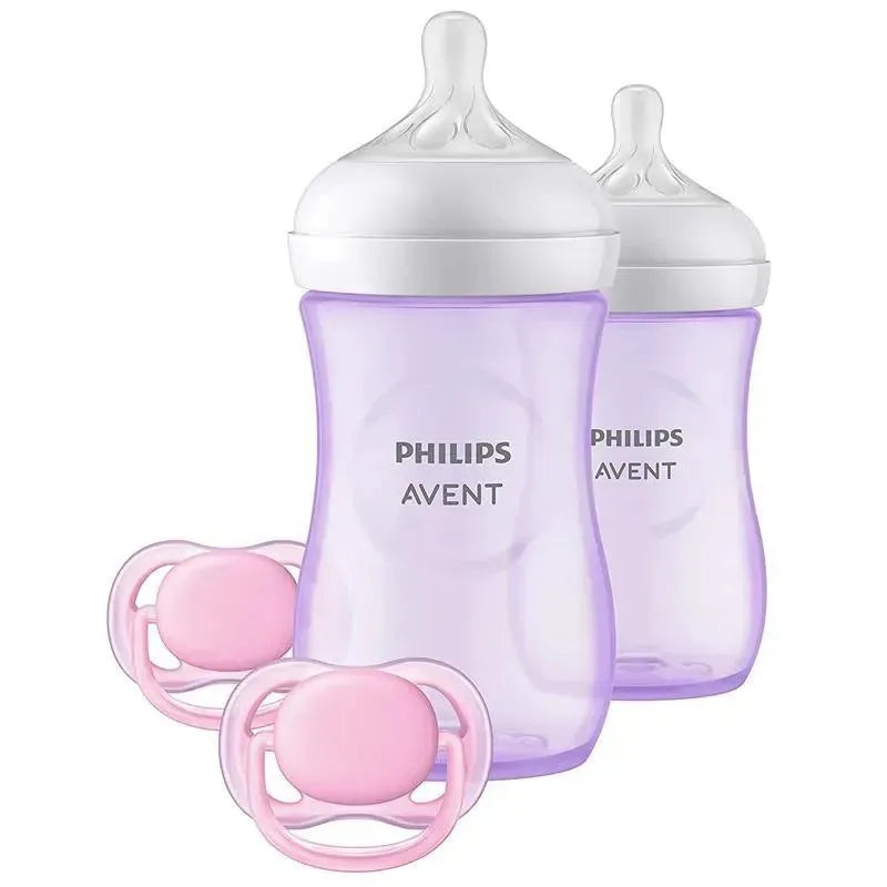 Avent – Natural Baby Bottle Purple Baby Gift Set