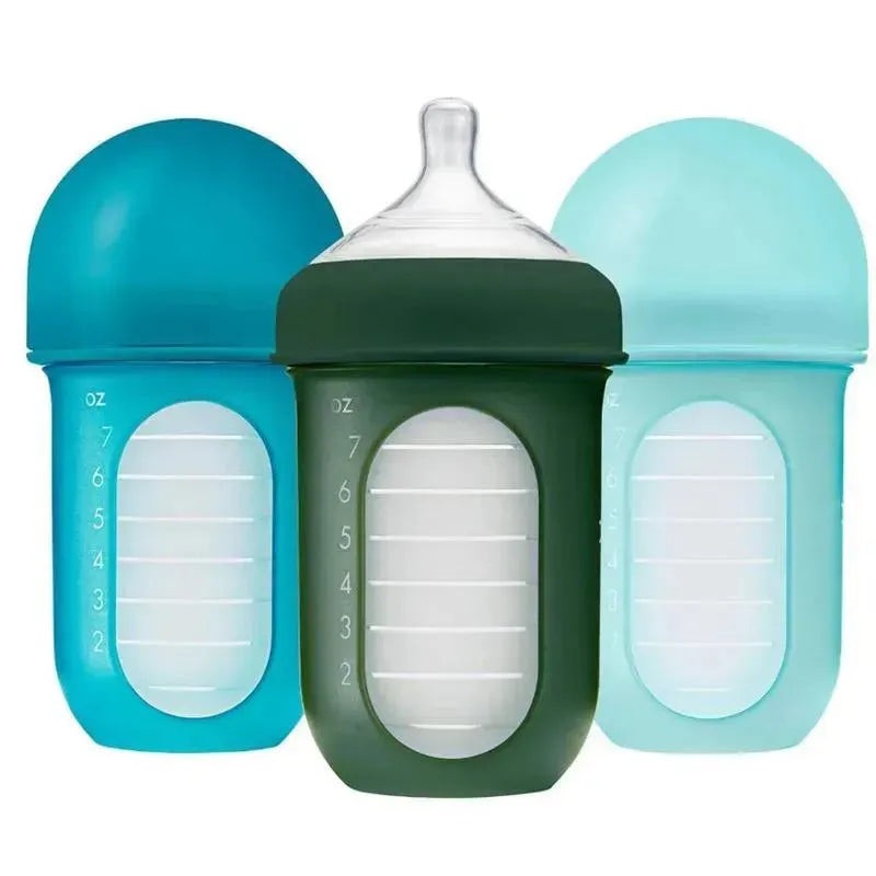 Boon – Nursh 8Oz Bottle 3Pk, Blue Multi Stage 2