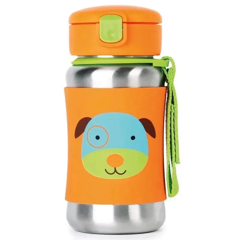 Skip Hop – Zoo Stainless Steel Straw Bottle, Dog