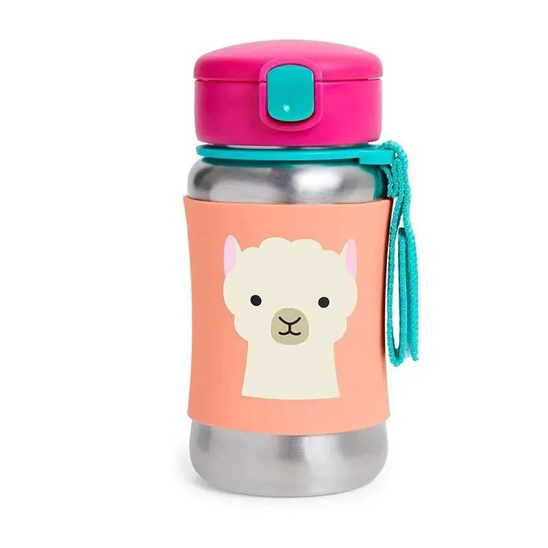 Skip Hop – Zoo Stainless Steel Straw Bottle, Llama