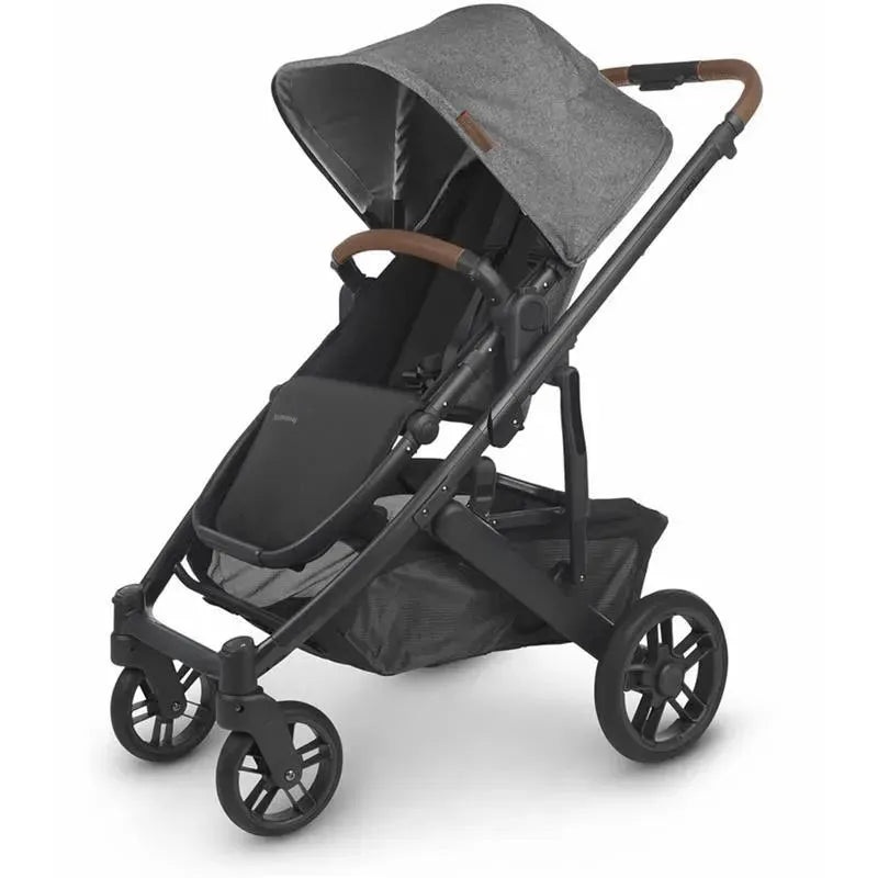 Uppababy – Cruz V2 Stroller, Greyson (Charcoal Melange/Carbon/Saddle Leather)