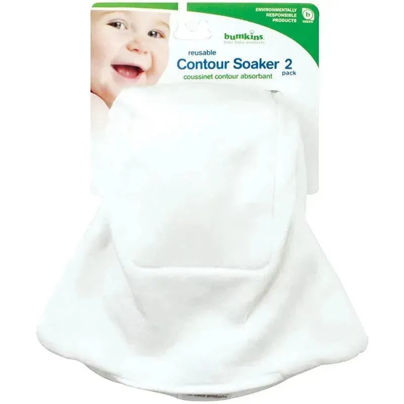 Bumkins Reusable Contour Soakers, White