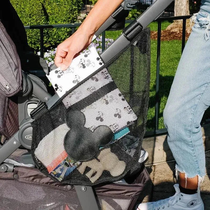 J.L. Childress Side Sling Stroller Cargo Net, Mickey Black