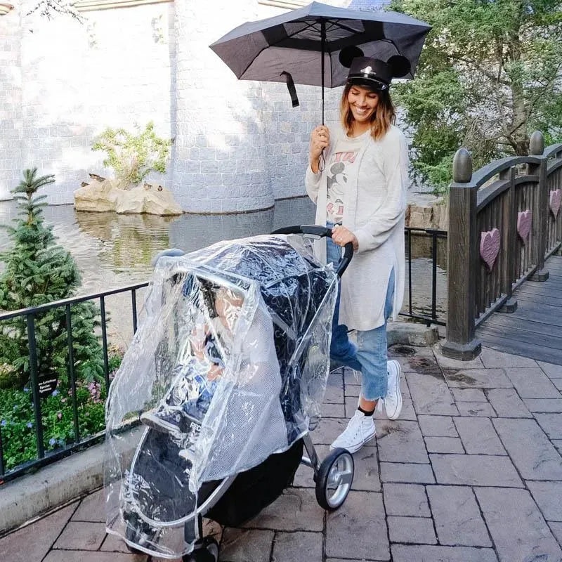 J.L. Childress Universal Stroller Rain Cover, Metallic Mickey