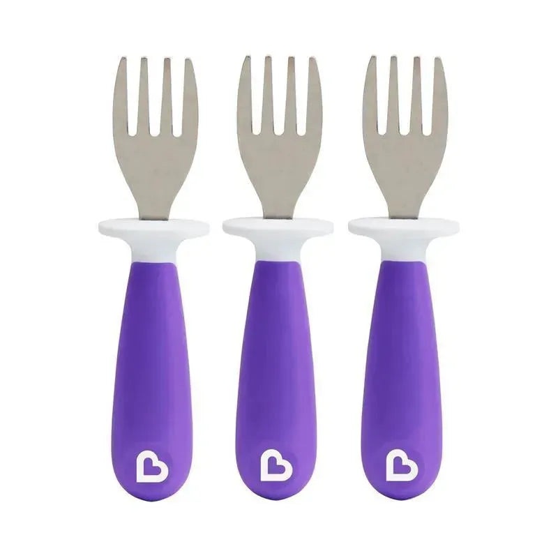 Munchkin – Raise 3Pk Toddler Forks, Purple