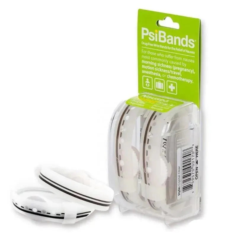 Psi Bands – Acupressure Wrist Bands for The Relief of Nausea, Crystal Clear