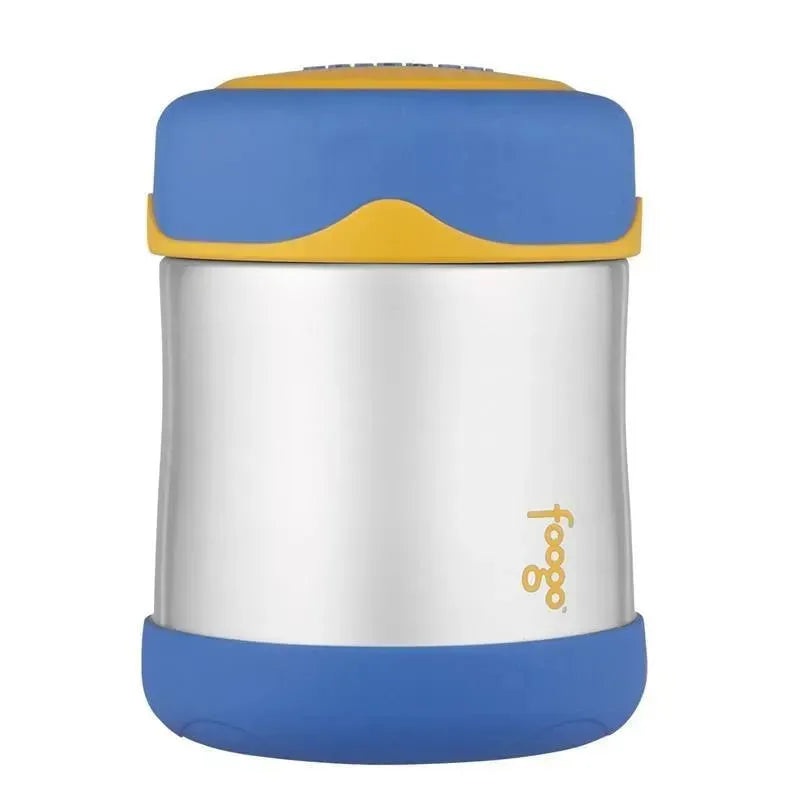 Thermos 10 oz Leak-Proof Stainless Steel Food Jar, Yellow/ Blue