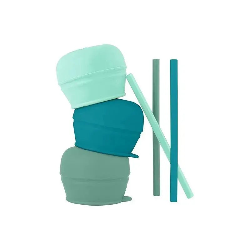 Tomy – Snug Straw 3 Pk Lids, Green