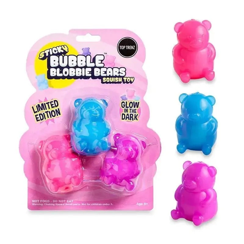 Top Trenz – Gummy Bear Sticky Bubble Blobbies Glow In The Dark