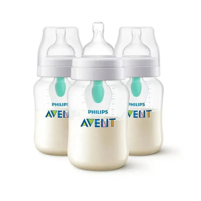 Avent – 3Pk Anti-Colic Bottle With Airfree Vent, 9Oz, Clear