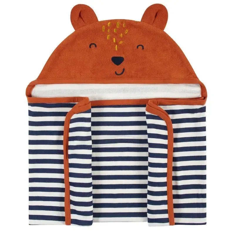 Gerber – 1Pk Terry Hooded Bath Wrap Boy One Size, Fox