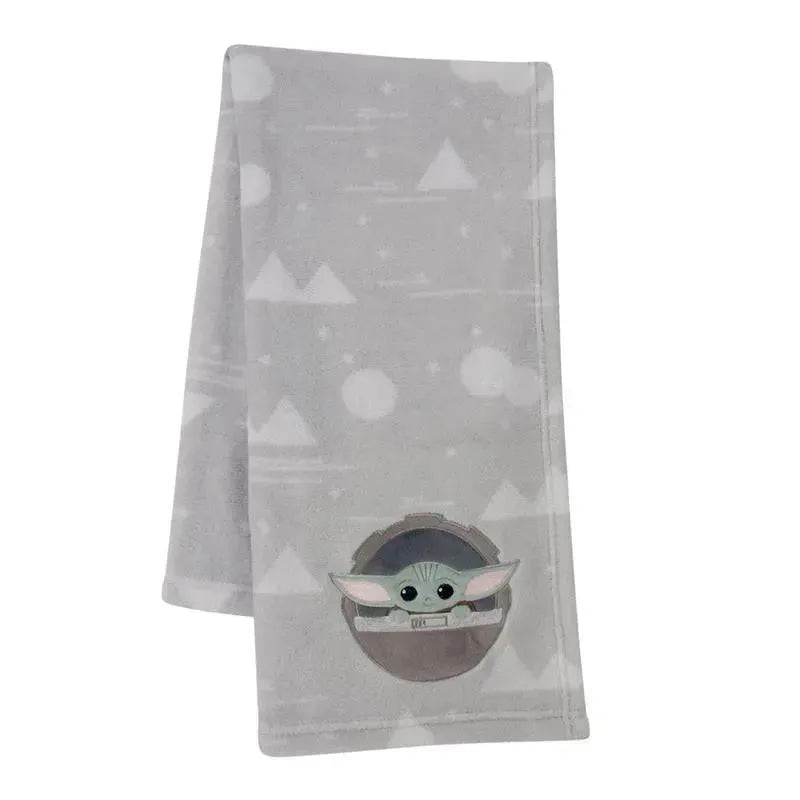 Lambs & Ivy – Baby Appliqued Blanket, The Child Baby Yoda