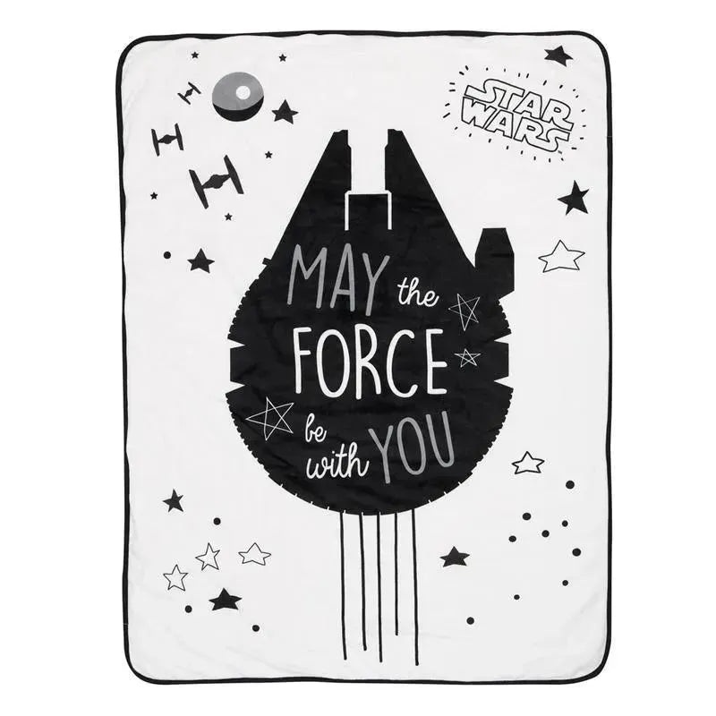 Lambs & Ivy – Baby Sherpa Blanket, Stars Wars Millennium Falcon