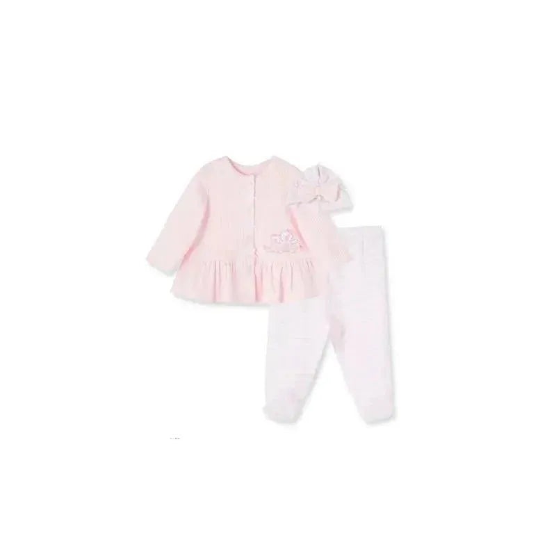 Little Me – Bears Cardigan Set Wispy, Pink