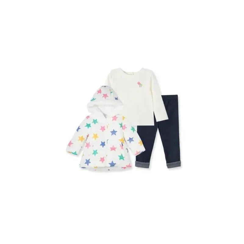 Little Me – Multi Star Toddler Jacket Set, Ivory
