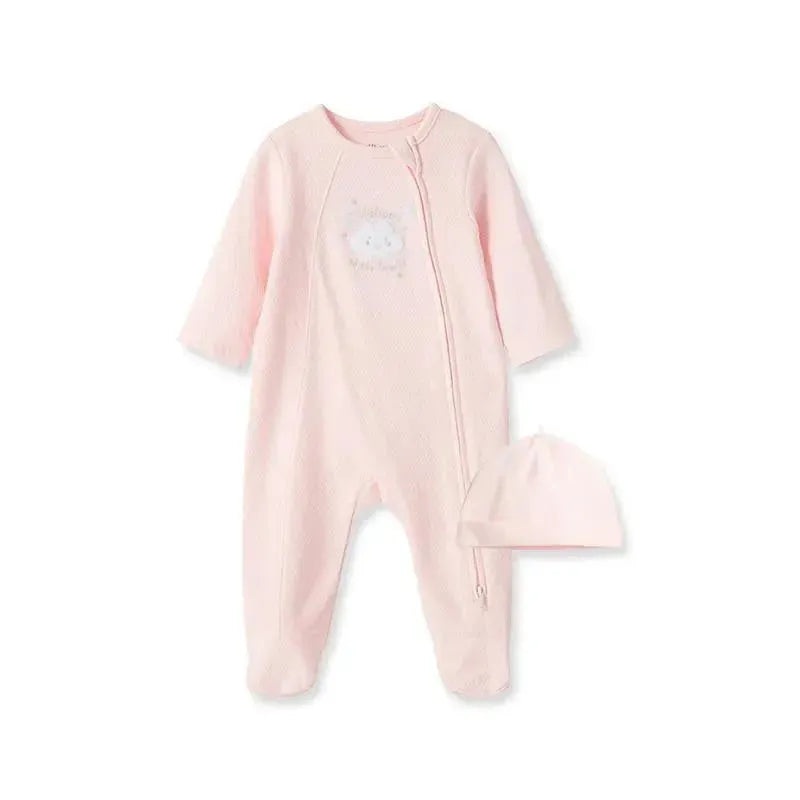 Little Me – New World Girl Footie & Hat, Pink