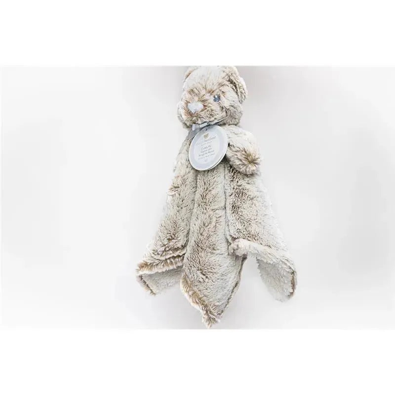 Piccolo Bambino Cuddle Pal Bear Plush,Beige/Blue