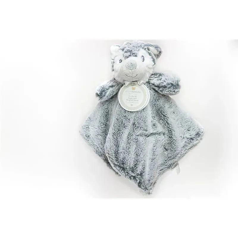 Piccolo Bambino Cuddle Pal Wolf Plush,Grey/White