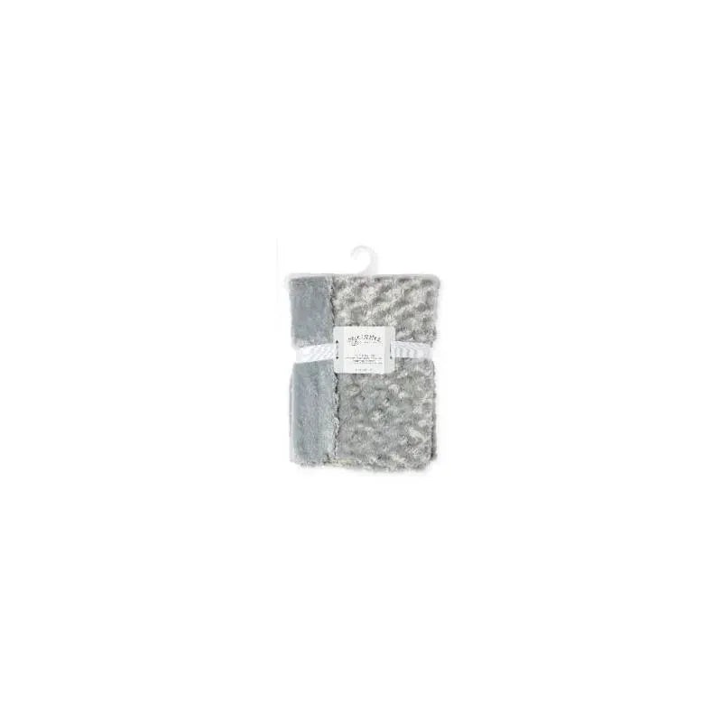 Rose Textiles – Curly Plush Baby Blanket, Grey